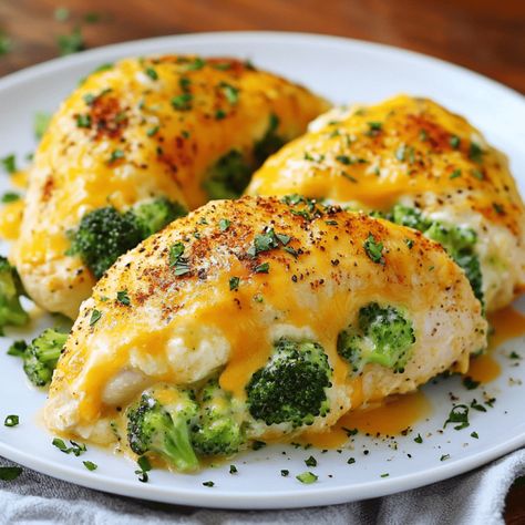 Broccoli Cheese Stuffed Chicken Breast Recipe - Forecipes Nachos Supreme Recipe, Broccoli Stuffed Chicken Breast, Broccoli Cheese Stuffed Chicken Breast, Cheese Stuffed Chicken Breast Recipes, Broccoli Cheese Stuffed Chicken, Lunch Casserole, Chicken Breast Oven, Chicken Stuffed Shells, Broccoli Cheddar Chicken