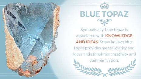 Topaz Crystal Meaning, Blue Topaz Meaning, Color And Meaning, Topaz Meaning, Blue Topaz Crystal, Crystal Healing Chart, Red Topaz, Topaz Crystal, Jewelry Wardrobe