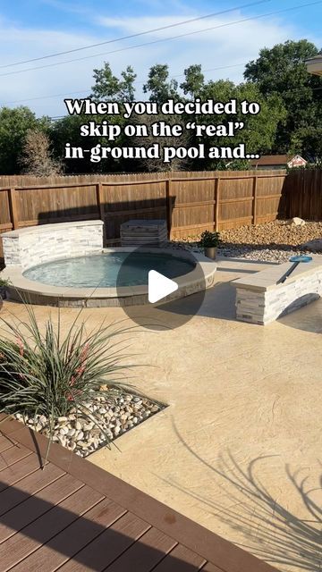 Stock Tank Love on Instagram: "There’s girl math, but can we call this stock tank pool math?! 🙌💦  We see it ALL the time. It’s not that our customers can’t afford an in-ground pool. Many can and are seriously considering putting one in. BUT when they realize that they can add a stock tank pool and still still have room in the budget for new landscaping/decking/masonry/furniture/etc… it’s a no brainer! 🤯 Especially when most of us are just chillin or floating in the shallow end of a “real” pool anyway! 💦🙌  This set up is a perfect example of how the possibilities are absolutely endless with stock tank pools! The fountain. The stonework. The landscaping. It’s allll 🤌🤌🤌  #stocktanklove #stocktankpool #tinypool #backyardoasis #abovegroundpool #cowboypool #micropool #backyarddesign" Stocktank Pool Ideas, Stock Tank Pool Ideas, Stock Tank Hot Tub, Stock Tank Pools, Cowboy Pool, Italy Packing, Tank Pools, Italy Packing List, Stock Tank Pool Diy