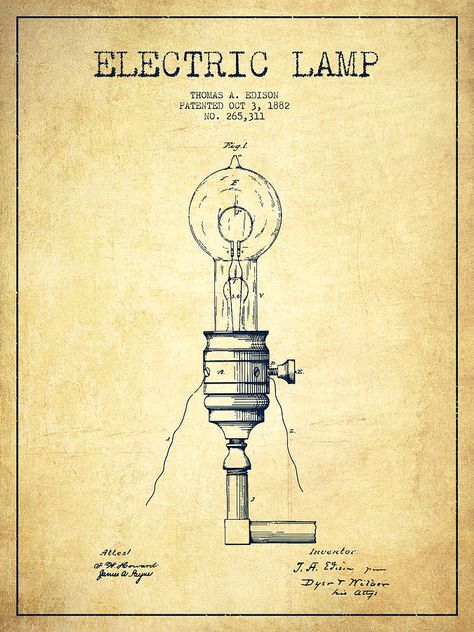 Edison Inventions, Bed Chem, Cement Furniture, Mad Scientists, Celestial Map, Patent Art Prints, Antique Aesthetic, Inspiration Tattoo, Electric Lamp