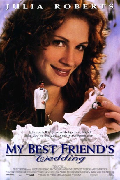 My Best Friends Wedding  Julia Roberts My Best Friend’s Wedding, Dermot Mulroney, Chick Flick, Beau Film, John Malkovich, Wedding Movies, Movies Worth Watching, Romantic Films, Romantic Comedy Movies