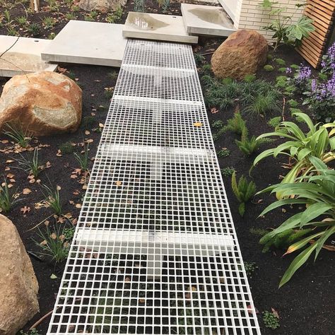 Q: What are your thoughts on this "repurpose"? Customer Project: Using Steel Grating to make a garden bridge is one of our customers DIY projects this summer. We appreciate your business, Vincent! Shop our Steel Grating - LINK IN BIO Steel Grating, Garden Bridge, Repurpose, A Garden, This Summer, Skyscraper, Multi Story Building, Link In Bio, Bridge