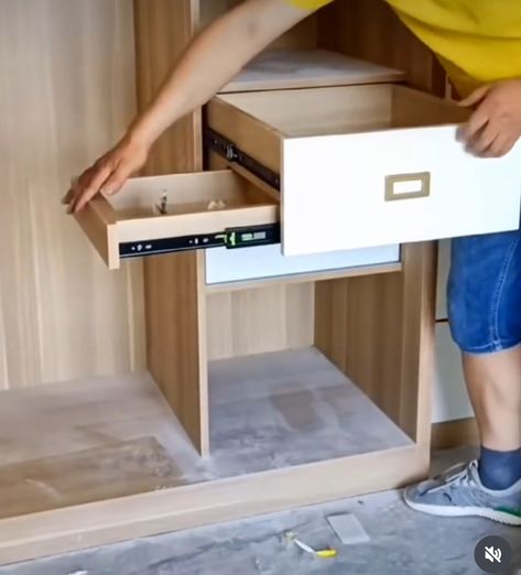 Hidden Locker, Secret Compartment Furniture, Wooden Wardrobe Design, Kitchen Design Small Space, Hidden Drawer, Diy Dollhouse Furniture Easy, Smart Home Design, Kitchen Design Modern White, Diy Play Kitchen