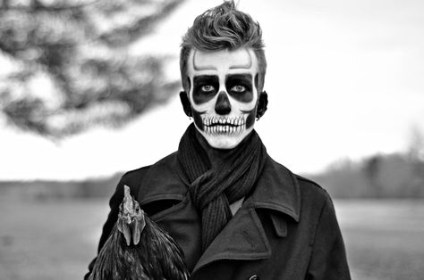 day of the dead skull makeup for guys - Google Search Dead Makeup, Horror Make-up, Skeleton Makeup, Sugar Skull Makeup, Male Makeup, Skull Makeup, Halloween Contest, Halloween Make Up, Easy Halloween Costumes