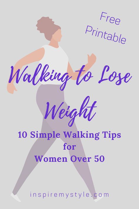 10 simple brisk walking tips for women over 50. Yes, you can walk for fitness as a woman in midlife as part of a healthy lifestyle. Free printable and helpful video, too #brisk #walkingtips #womenover50 #free #printable #video #exercise #fitness #healthylifestyle #ideas Free Diet Plans For Women Over 50, Excercise Routine, Walking Tips, Walking Program, Over 50 Fitness, Walking Challenge, Walking Plan, Brisk Walking, Treadmill Workout