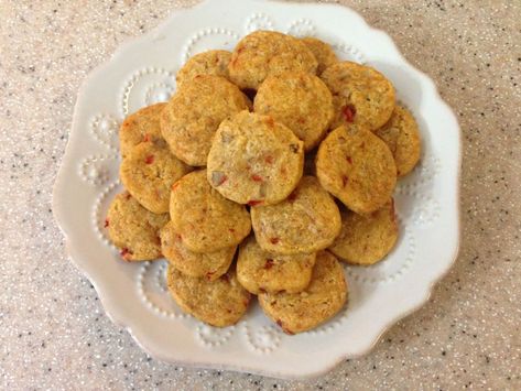 Pimento Cheese Crisps: "Pimento Cheese, The Cookbook" by Perre Coleman Magness - Nancie's Table Pimento Cheese Crisps, Cheese Straws, Cheese Crisps, Pimento Cheese, Dips Appetizers, Thanksgiving Dishes, Snack Table, Bean Casserole, New Cookbooks