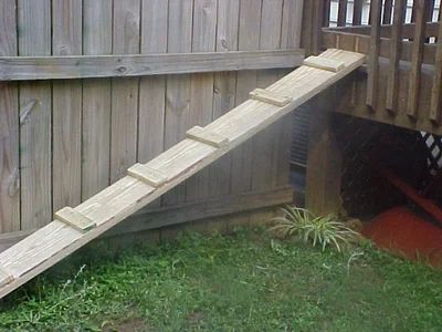 Dog Ramp for Decks Dog Ramp For Deck, Ramp For Deck, Ramp Over Stairs, Build A Ramp, Dog Ramp For Stairs, Dog Ramp Diy, Basic Bed, Outdoor Ramp, Dog Ramp For Car