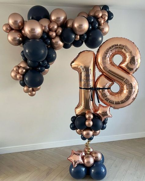 Birthday Ideas 18th, 18th Birthday Party Ideas Decoration, Birthday Party Ideas Decoration, Balloon Arch Ideas, 18th Birthday Party Ideas, Party Ideas Decoration, Baloon Garland, 40th Birthday Balloons, Pretty Balloons