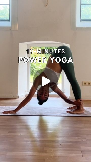 Sara Lyn | Yoga meets Martial Arts ☯️ on Instagram: "SAVE THIS 📌 to boost you energy level with this only ten minute Power Yoga sequence 🤸🏾‍♀️ Find the whole flow on the YouTube channel 💪🏽 You are craving for MORE ENERGY within your daily life? ⬇️  Get your daily dose of yoga & movement in our latest YOGA SUMMER CHALLENGE starting July 1st 💯 Sign up for daily yoga flows & unlimited access to all videos (also after the challenge) in the @solinstream app 📲 Don’t miss this out ➡️ Link in Bio ‼️  #poweryoga #poweryogaflow #poweryogaclass #yogaapp #strongyoga #strongyogi #strongyogis #yogaflows #yogaflowvideo #yogachallenges #fitnesschallenges" Power Yoga Sequence, Vinyasa Flow Sequence, Yoga Flow Video, Vinyasa Yoga Sequence, Yoga Flow Sequence, Yoga App, Yoga Flows, Workouts Yoga, Warrior Workout