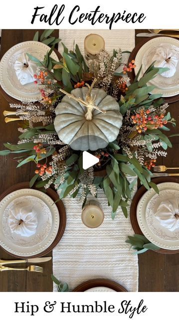 Deborah Bitton on Instagram: "Happy first day of fall!!

I’ve been feeling a little low this week and not too creative so I started digging through some old content. This centerpiece was a favorite,  so worth sharing again. I love the color combo!

It’s so nostalgic to look back on old content and see our beautiful home. When I watch this, I see a lady I don’t know anymore. It’s weird to think that she had no idea what was to come in the future. However I do gain some inspiration from her…It’s hard to explain but I just had to share that thought…

The dough bowl was a vintage find but any bowl would work. The pumpkin is real. The eucalyptus is from Amazon and the berries were from Michael’s . If you have any questions feel free to DM me.
•
•
#falldecorating #falldecoratingideas #falldecora Real Pumpkin Centerpieces, Sisters Travel, Thanksgiving Day Decorations, Fall Dec, Happy First Day Of Fall, First Day Of Fall, Pumpkin Centerpieces, Autumn Colours, Dough Bowl