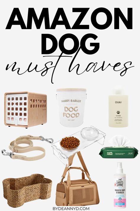 dog essentials New Puppy Essentials List, 1st Time Dog Owner, First Time Puppy Owner Checklist, Puppy List Pet Products, Golden Retriever Puppy Essentials, First Puppy Checklist, First Dog Checklist, New Puppy Must Haves, New Puppy Essentials