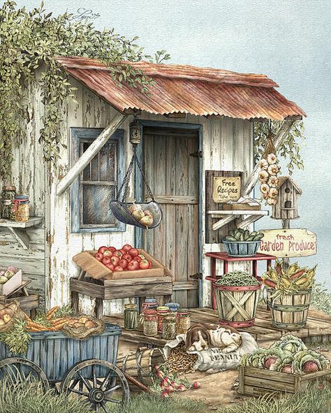 Uncle Ralph's Veggies by Beverly Levi-Parker ~ mixed media still life Art Mignon, Deep Dream, Art Et Illustration, Art And Illustration, Country Art, Beatrix Potter, Mail Art, Counted Cross Stitch Patterns, الرسومات اللطيفة