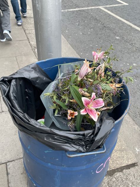 Flowers In Trash Can Aesthetic, Garbage Can Aesthetic, Garbage Aesthetic, Taylor Swift 2022, Paw Patrol Rocky, College Course, Garbage Dump, Aesthetic Taylor Swift, Pick Up Trash