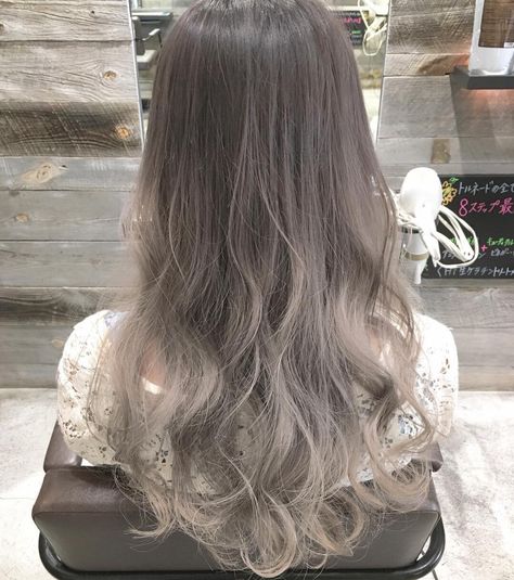 Greige Hair, Ash Balayage, Model Hair Color, Hair Color Asian, Bears Nails, Grey Aesthetic, Platinum Hair, Shot Hair Styles, Cute Hairstyles For Short Hair