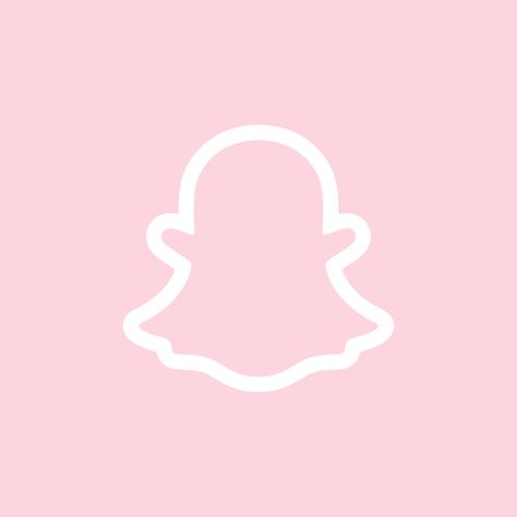 Snap Chat Pink Icon, App Icon Aesthetic Snapchat, Light Pink Snapchat Icon, Light Pink Iphone Icons, Pink Aesthetic Apps, Snap App Icon, Snapchat Logo Pink, Photos App Icon Pink, Pink Iphone Widgets