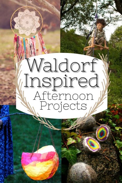 These Waldorf inspired DIYs and tutorials are perfect for a summer afternoon. They are great kid projects to create and fabulous to play with after! Love child made toys! #howweelearn #waldorfinspired #waldorf #waldorftoys #diycrafts #diytoys #tutorial #kidsactivities Waldorf Fall Activities, Craft Projects For Kindergarteners, Preschool Waldorf Activities, Homeschool Arts And Crafts, Waldorf Kindergarten Activities, Homeschool Projects For Kids, Waldorf Toddler Activities, Waldorf Kindergarten Crafts, Waldorf Art Projects For Kids