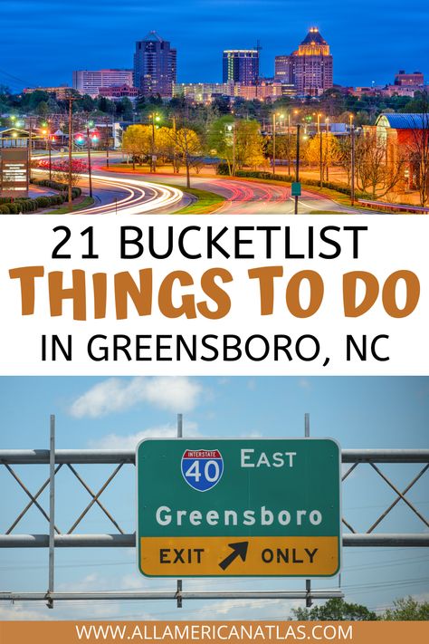 Check out these amazing things to do in Greensboro, North Carolina, including things to do in Greensboro with kids, what to do in Greensboro for couples, where to eat in Greensboro, best parks in Greensboro, and North Carolina travel tips to make sure that you have an amazing time on your Greensboro vacation. Downtown Greensboro Nc, Things To Do In Greensboro Nc, Nc Travel, Visit North Carolina, Couples Things To Do, High Point North Carolina, Vacay Ideas, North Carolina Vacations, North Carolina Travel