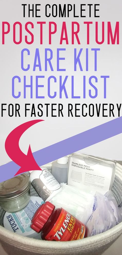 postpartum care kit checklist #pregnant #pregnancy #newborn #mommy #healing Post Natal Care, Newborn Checklist, Postpartum Care Kit, Birth Recovery, Postpartum Essentials, Pregnancy Problems, Pregnancy Information, Baby Sleep Problems, Baby Advice