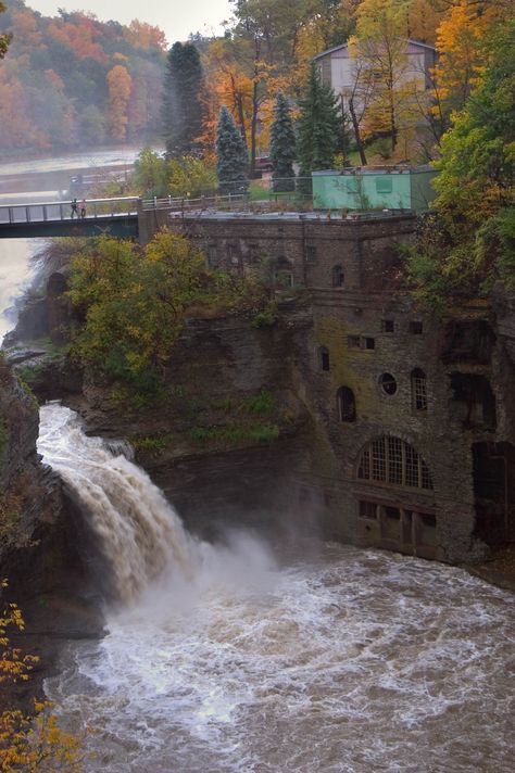 Waterfall near Cornell University, Ithaca, NY Ithaca Falls, Ny Travel, Finger Lakes Ny, Lake George Village, Summer Vacation Spots, Romantic Cruise, Ithaca Ny, Cheap Flight, Cheap Flight Tickets