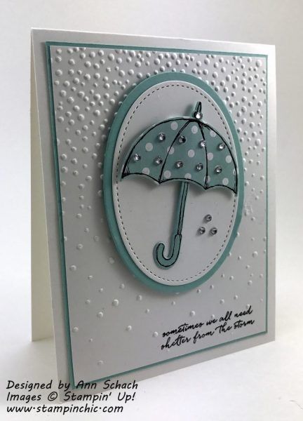 Umbrella Cards Handmade, Stampin Up Bridal Shower Cards, Umbrella Cards, Stampin Up Anleitung, Wedding Shower Cards, Shower Cards, Bridal Shower Cards, Spring Cards, Encouragement Cards