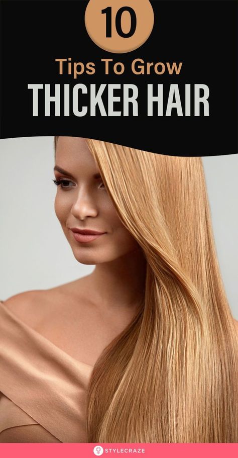 Thicker Stronger Hair, Grow Thicker Hair, Make Hair Thicker, Hair Fall Solution, Get Thicker Hair, Growth Hair, New Hair Growth, Thicker Hair, Grow Hair Faster