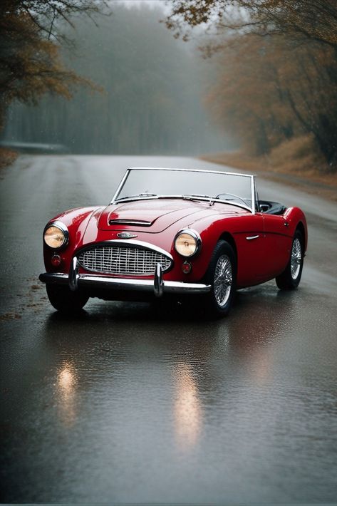 Did you know that the Austin-Healey 100 was named after its top speed of 100 miles per hour (160 km/h)? It’s quite impressive for a car built in the 1950s! The 1950s, Classic Car, A Car, Austin, Road, Cars, Sports