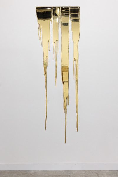 Gold Sculpture, Friendship Group, Dripping Paint, Gold Drip, Gold Aesthetic, Art Basel, Abstract Sculpture, Basel, Gold Paint