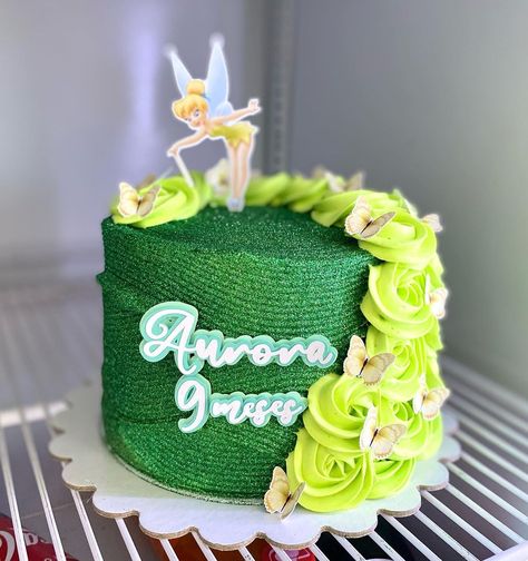 Tinkerbell Cake Ideas, Tinkerbell Party, Tinker Bell, Cake Ideas, Cake Decorating, Birthday Cake, Pastel, Cake, Birthday