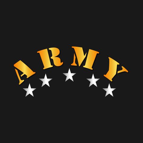 Check out this awesome 'Army+-+Army+w+Silver+Stars' design on @TeePublic! Army Name Logo, Army Logo Design, Army Name, Military Background, Army Names, Us Army Logo, Army Design, Army Couple Pictures, Clip Art Frames Borders