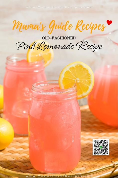 Old-Fashioned Pink Lemonade Recipe How To Make Pink Lemonade, Pink Lemonade Recipe Non Alcoholic, Frozen Pink Lemonade, Mango Tapioca Recipe, Lemonade With Lemon Juice, Fancy Pink Lemonade, Siopao Recipe, Alcoholic Pink Lemonade, Yema Cake