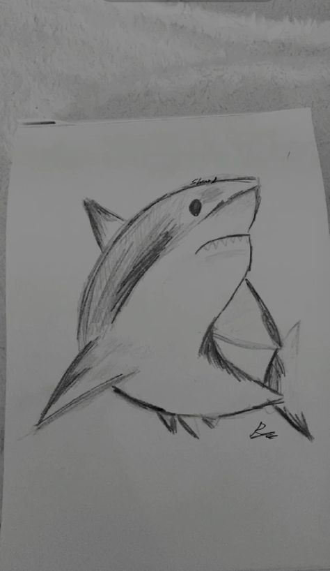 Drawing Shark, Ocean Drawings, People Drinking Coffee, People Drinking, Ocean Drawing, Shark Drawing, Easy Doodles, Doodles Drawings, Easy Doodles Drawings