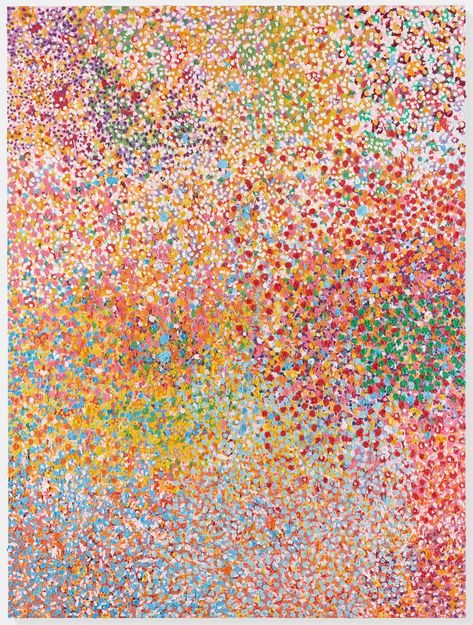 Damien Hirst, Veil of Love Everlasting, 2017 Oil on canvas, 120 × 90 inches (304.8 × 228.6 cm)© Damien Hirst and Science Ltd. All rights reserved, DACS 2018 Florine Stettheimer, Damien Hirst Art, Damian Hirst, Akseli Gallen Kallela, Hirst Arts, Gagosian Gallery, Cherry Blossom Painting, Pierre Bonnard, Space Painting