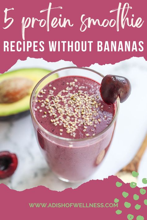 Are you tired of every smoothie recipe containing bananas? Maybe you're allergic, hate the texture, or don't like the high sugar content. Find 5 delicious recipes that use other nutritious delicious ingredients to make the smoothie rich and creamy. 🍓🍒🥥🥑 Smoothie Recipes Healthy | Smoothie Recipes | Smoothie Recipes without Bananas | Smoothie Recipes without Banana Protein Shakes | Protein Smoothie Recipes without Banana Smoothie Recipes With No Banana, Smoothies Recipes Without Bananas, Healthy Smoothie Add Ins, Non Banana Smoothie Recipes, Protein Shakes Without Banana, No Banana Protein Shakes, Healthy Smoothies Without Bananas, Breakfast Smoothie No Banana, No Banana Smoothie Recipes