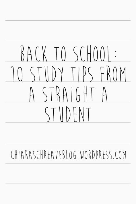 10 Study Tips, Study Tips For High School, Straight A Student, Study Things, Study Websites, Study Goals, Notes Making, Study Hacks, Study Strategies