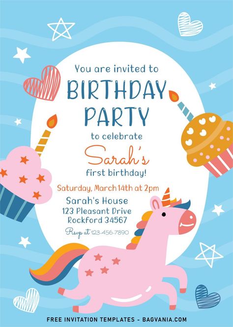 7+ Cute And Fun Birthday Invitation Templates For Kids Birthday Party | FREE Printable Birthday Invitation Templates - Bagvania Facade Ideas, Birthday Invitation Card Template, Invitation Card Birthday, Hilarious Quotes, Fun Invitations, Birthday Party Invitation Templates, Kids Birthday Party Invitations, Party Invitations Kids, Childrens Birthday Party