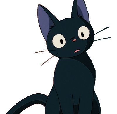 Studio Ghibli Gif Transparent Background, Studio Ghibli Transparent Gif, Jiji Kiki's Delivery Service Gif, Cute Discord Emojis Transparent Background, Cute Transparent Background Gifs, Icon Gif Transparent Background, Studio Ghibli Transparent, Pfp Transparent Background, Ghibli Transparent