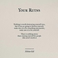 Your ruins Hello Quotes, Kahlil Gibran Quotes, Nikita Gill, Poetry Writing, Character Quotes, Strong Women Quotes, Caption Quotes, Quotes And Notes, Strong Woman