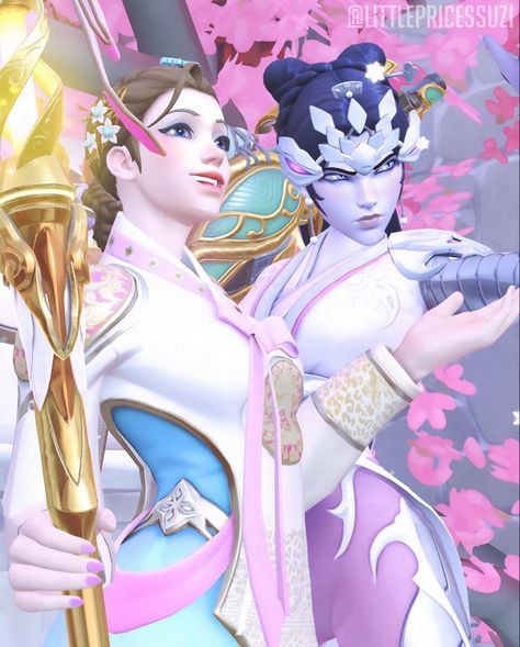 Overwatch Matching Profile Pictures, Mercy Widowmaker, Overwatch Matching Icons, Overwatch Icons, Mercy Fanart, Widow Maker, Overwatch Fanart, Overwatch Widowmaker, Aesthetic Widget