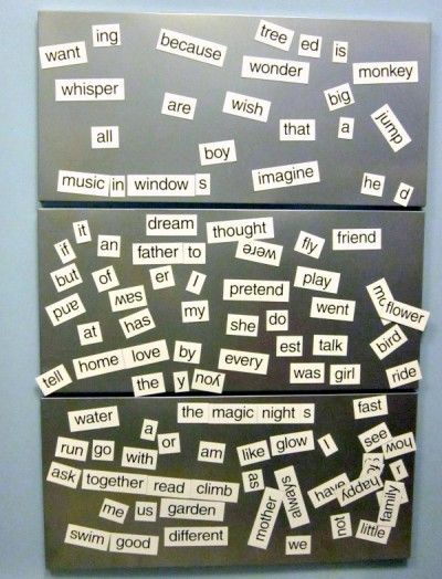 How a magnet word wall helps kids love writing. Magnetic Word Wall, Classroom Layouts, Word Magnets, Classroom Aesthetic, Writing On The Wall, Silly Sentences, Write Poetry, Classroom Layout, Love Writing