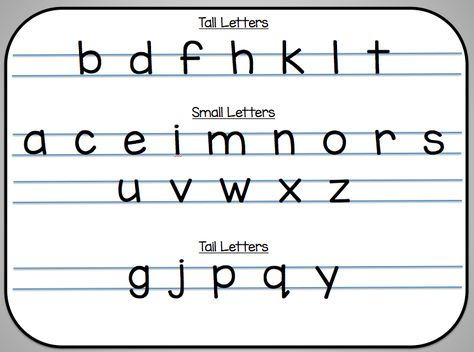 https://drive.google.com/file/d/0Bwy_8L1vfUHTendYODBzQUstXzA/view?usp=sharing FREEBIE, click on the link to get this Tall, Small, and Tail letter resource. Great for Writer's Workshop folders. Writers Workshop Folders, School Handwriting, Wilson Reading Program, Phonics Reading Activities, Teaching Verbs, Rhyming Words Worksheets, Word Ideas, Teaching Handwriting, Tall Letters