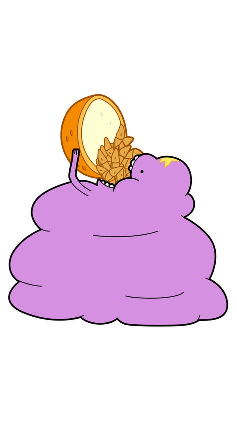 Everyone's favorite Lumpy Space Princess loves to eat, especially delicious crunchy snacks. But today purple LSP has a very big appetite! The funny Adventure Time sticker with LSP Eating Snacks!. Lumpy Space Princess Wallpaper, Lsp Adventure Time, Funny Adventure Time, Adventure Time Lsp, Adventure Time Lumpy Space Princess, Interview Fashion, Crunchy Snacks, Adventure Time Princesses, Super Princess