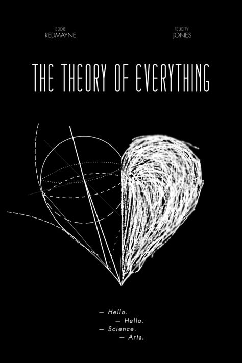 The theory of everything Theory Of Everything, The Theory Of Everything, Peace Poster, Cinema Design, I Love Cinema, Minimal Movie Posters, Minimal Poster, Movie Posters Design, Love Film