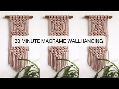 15 Macrame Wall Hanging DIY Projects You’ll Love - The Little Frugal House Macrame Wall Hanging Pattern Free Easy, Macrame Wall Hanging Pattern Free, Easy Macrame Projects, Macrame Easy, Diy Easy Macrame, Macrame Beginners, Easy Macrame Wall Hanging, Macrame For Beginners, Macrame Wristlet