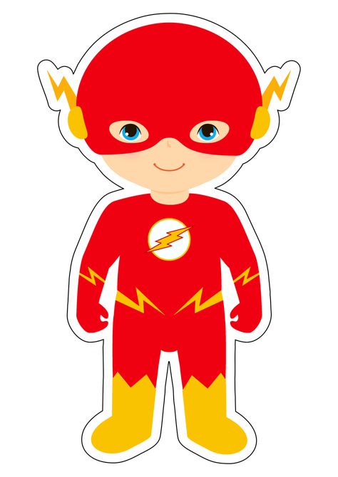 Flash Chibi, Flash Png, The Flash Dc Comics, Cheetah Drawing, Flash Dc Comics, Bridal Shower Desserts, Baby Superhero, Baby Milestones Pictures, Milestone Pictures