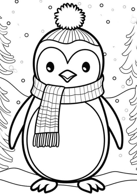 Seasonal Coloring Pages, Christmas Colouring Pages For Kids, Winter Colouring Pages For Kids, Christmas Coloring Printables Free, Free Printable Coloring Pages For Kids, Christmas Coloring Printables, Cute Christmas Characters, Winter Coloring Pages, Colouring Pages For Kids