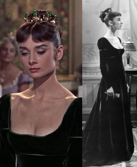 Aubrey Hepburn, Audrey Hepburn Photos, Regency Dress, Iconic Dresses, Actrices Hollywood, Couple Photography Poses, 영감을 주는 캐릭터, Young And Beautiful, Formal Style