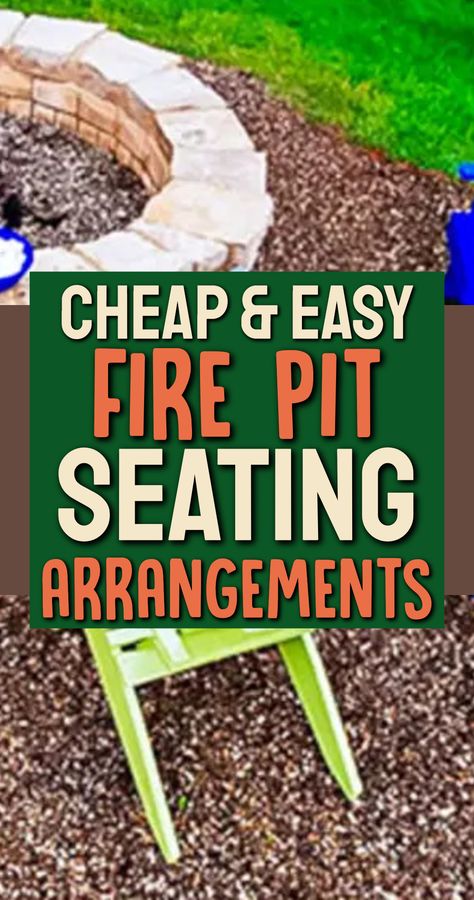 Cheap and Easy Fire Pit Seating Arrangements Diy Seating Around Fire Pit, Rental Friendly Fire Pit, Firepits Backyard Ideas Rustic, Whiskey Barrel Propane Fire Pit Diy, Easy Diy Fire Pit Ideas Outdoor Seating, Cheap Outdoor Fire Pit Ideas, Diy Fire Pit Seating Cheap Benches, Easy Diy Backyard Fire Pit Area, Outdoor Fire Pit Ideas Seating Areas Diy