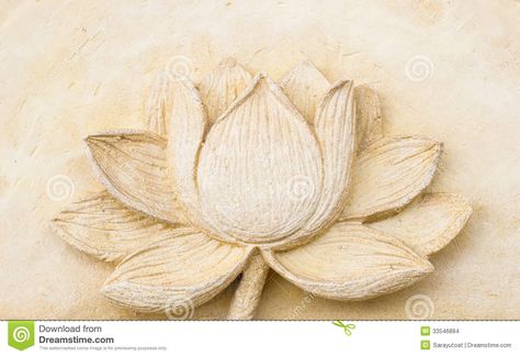 Carving Clay, Lotus Flower Carving, Lotus Image, Fair Costume, Texture Painting Techniques, Lotus Sculpture, Lotus Logo, Carved Flowers, Lily Lotus