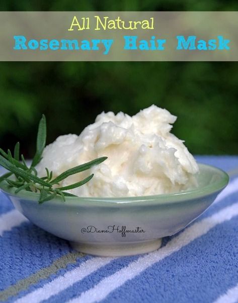 Hair dry and frizzy? Tame it with this natural rosemary hair mask! Rosemary Hair Mask, Dry Hair Mask, Hair Mask For Dry Hair, Mask For Dry Hair, Hair Mask Diy, Easy Diy Beauty Products, Hair Recipes, Oil For Curly Hair, Coconut Oil Hair Growth