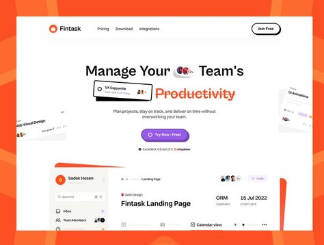 Task Management Web template Web template freebie Organize Calendar, Webflow Templates, Web Ideas, Landing Page Inspiration, Track Team, App Landing Page, Sign Up Page, Ux Design Inspiration, Graph Design